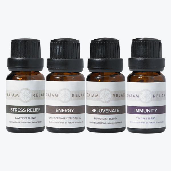 GAIAM RELAX ESSENTIAL OILS - 4 PACK