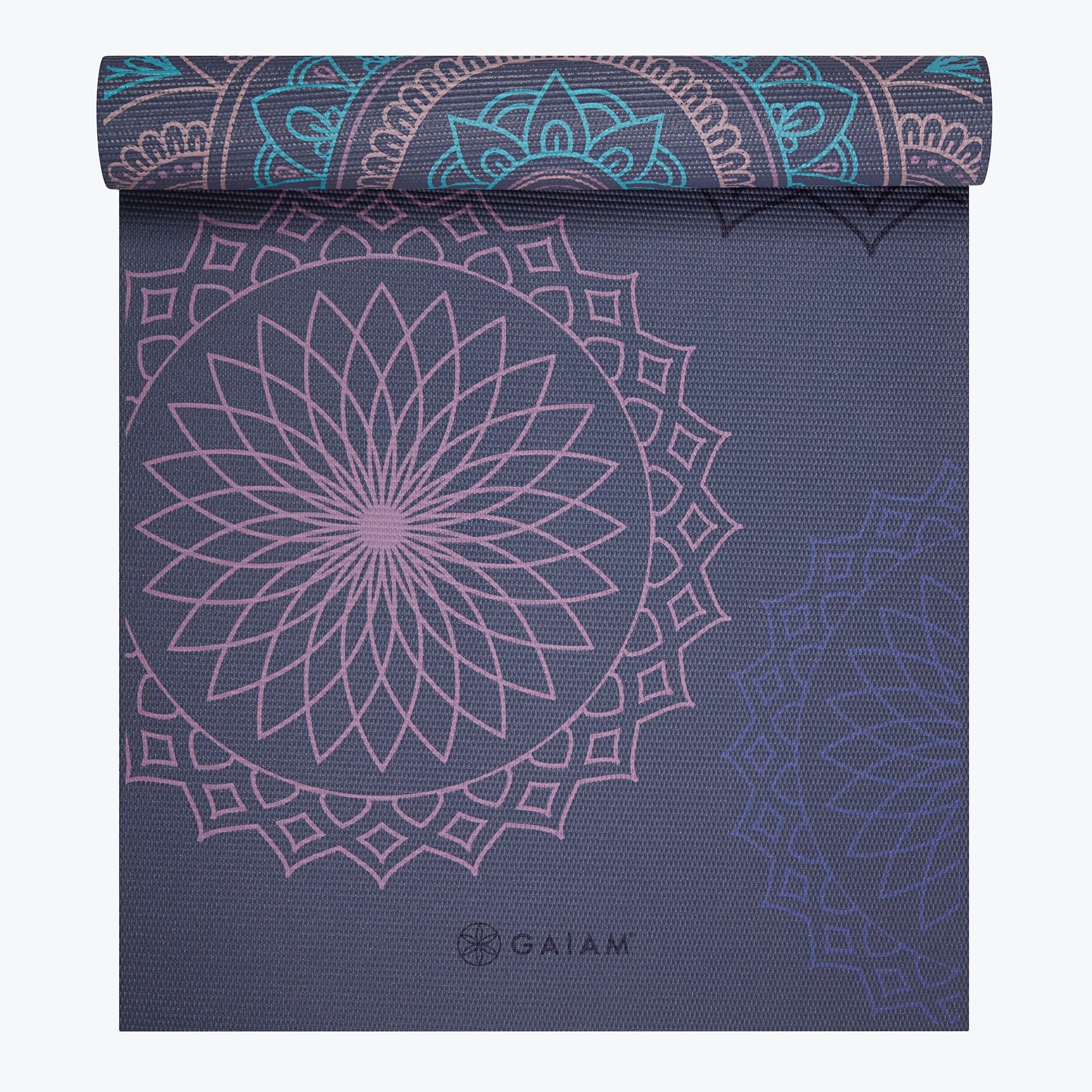 PREMIUM REVERSIBLE PURPLE ILLUSION YOGA MAT 6MM Ekam Wellness